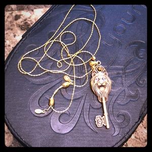 Gold Alex and Ani Lion Key